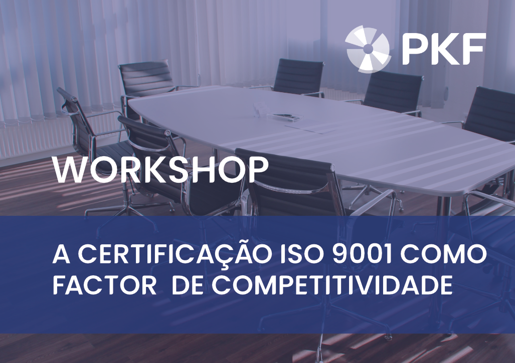 WORKSHOP: A Certificação ISO 9001 como Fator de Competitividade –  19 de novembro de 2024